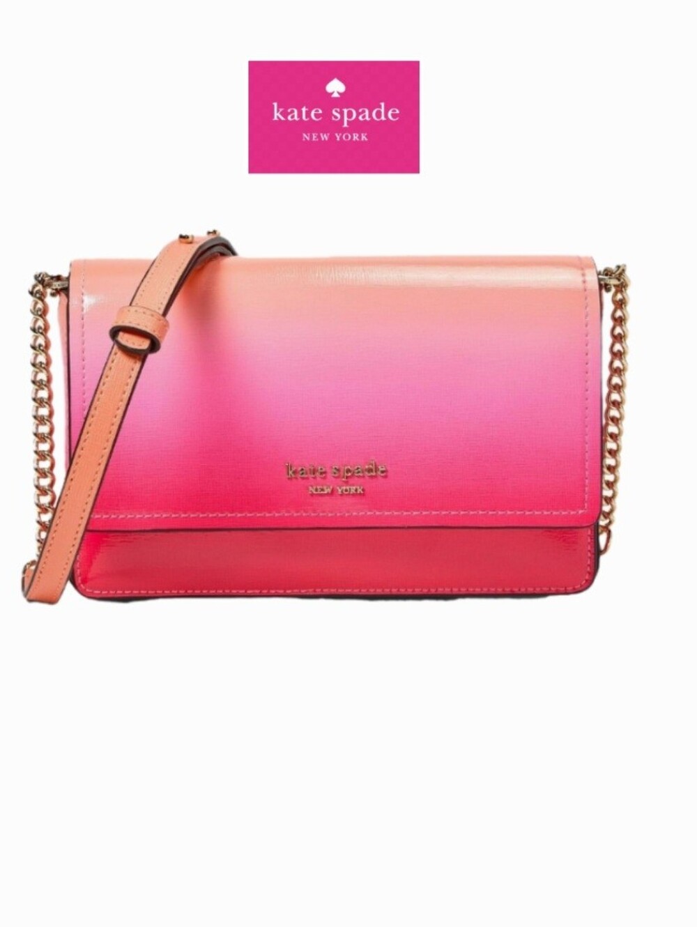 Kate Spade Multi Morgan OMBRE Crossbody Mellon BALL Pink  NWT!